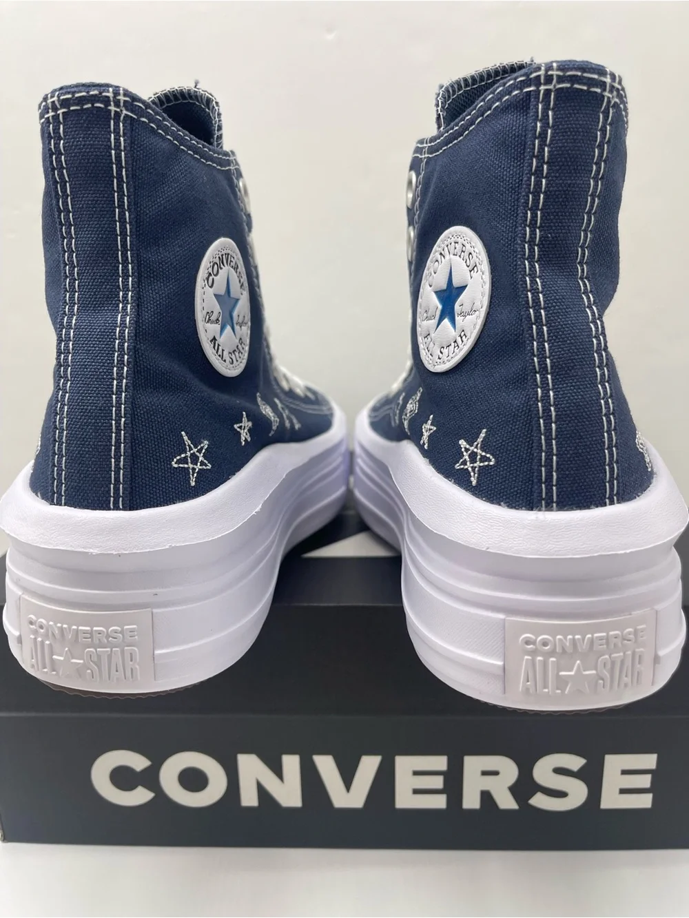Converse WMNS CTAS MOVE HI NAVY/NAVY/WHITE A15571C Platform Sneakers